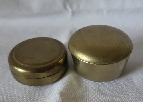 Set vintage brass - brass, round