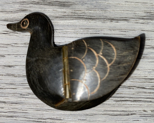 Vintage trinket snuff box duck - vintage, trinket/snuff