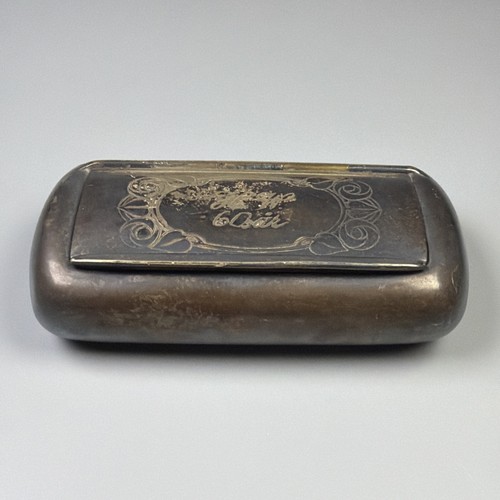 Silverplate snuff box - silverplate,
