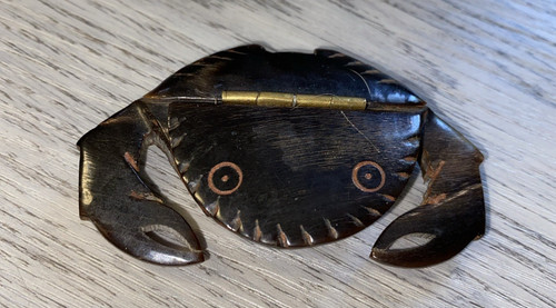Vintage pill snuff box crab - vintage, pill/snuff