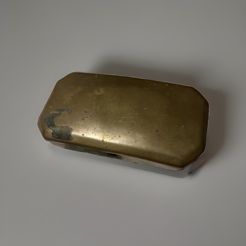Vintage solid brass - brass, octagonal
