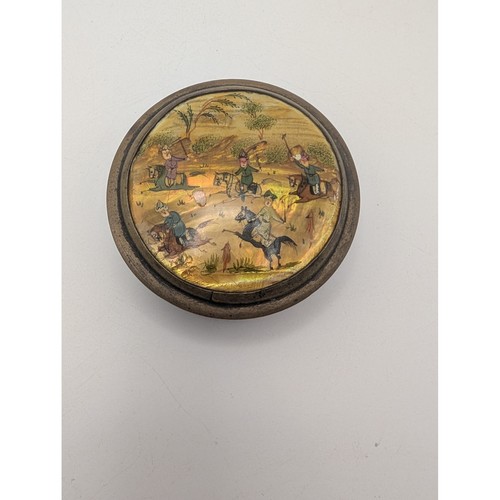 Antique persian snuff box - persian, mop